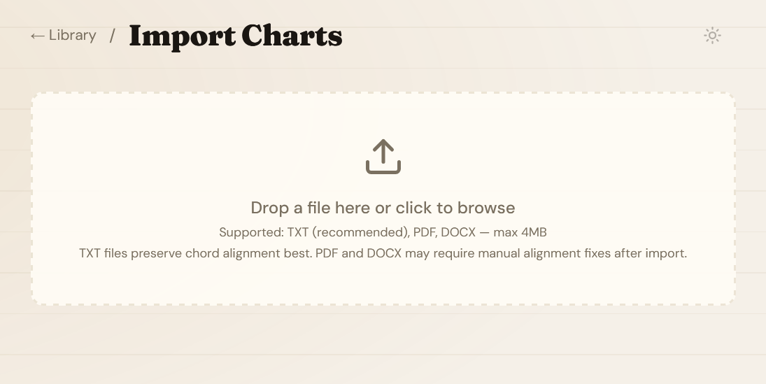 Bulk Import — 1. Upload